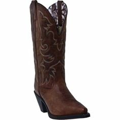 Laredo Women's Access 12 in. Cowboy Boot Leather Cowgirl Boots, Leather Western Boots, Tan Boots, Western Boots Women, Leather Cowboy Boots, Cowboy Boots Women, All About Shoes, It Goes On, Cowboy Boot