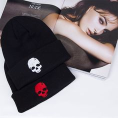 Material: Acrylic Gender: Unisex Style: Casual Pattern Type: Solid Style: Skull hat Decorative way: Embroidery Hat Size: 55cm-60cm