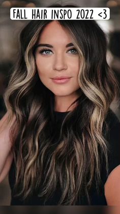 Smoky High Contrast Hair, Smokey High Contrast Hair, Brown Hair Trends 2023, Brunette Hair Color Ideas For Summer Dark, Dark Hair For Blue Eyes, Summer Hair Color For Brunettes 2023, 2023 Brown Hair Trends, Breakup Hair Change, Long Hair Color Ideas 2023