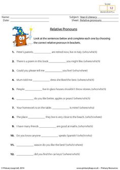 a worksheet with words and pictures on it