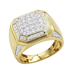 Item Code: 406943_white_10&#44 Diamond Pinky Ring, Large Diamond Rings, Unique Diamond Wedding Bands, Ice Chips, Mens Bling, Mens Wedding Bands Unique, Pinky Rings, Gold Pinky Ring, Mens Pinky Ring