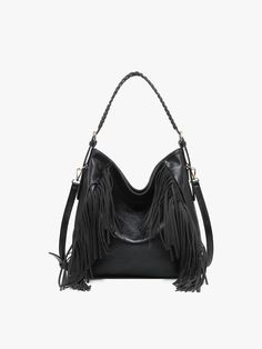 Top offer of the season! Sav Fringed Hobo Crossbody-Shoulder Bag-Southwest Fringed Bag, now at an exclusive price of $75.00 Sundance Clothing, Slouchy Hobo Bag, Tassel Purse, Hobo Crossbody Bag, Boho Fringe, Hobo Purse, Fringe Bags, Hobo Bags, Braided Strap