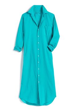 Frank and Eileen Rory Viole Dress in Peacock – Tamarind Rory Dress, Classic Shirt Dress, Travel Dress, Maxi Styles, Shirt Dress Style, Home Dress, Button Up Top