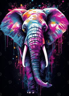 Elephant in Powder Paint Metal Poster #Nature #Natureposters #Forest #Forestposters #Elephant #Elephantposters #Wold #Woldposters #Wilderness #Wildernessposters #Powder #Powderposters #Paint #Paintposters #Jungle #Jungleposters #Indianelephant #Indianelephantposters #Indian #Indianposters #Animals #Animalsposters Poster Nature, Paint Metal, Powder Paint, Nature Posters, Elephant Art, Culture Travel