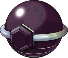 a purple ball with an object in it's center and some light shining on top