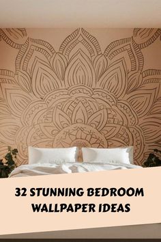 32 Stunning Bedroom Wallpaper Ideas Wallpaper Ideas For Small Bedroom, Master Bedrooms Wallpapers Ideas, Master Bedrooms Wallpapers, Bedroom Wallpaper Aesthetic, Cozy Aesthetics, Wallpaper Walls Bedroom, Tranquil Bedroom