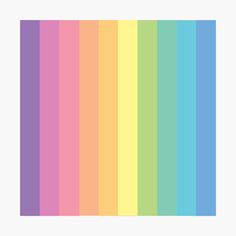 a rainbow colored background with white border