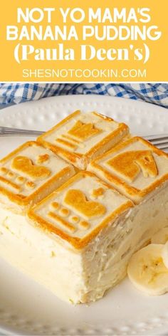 Chessman Banana Pudding, Banana Pudding Paula Deen, Pan Desserts, Chessmen Cookies, Banana Pudding Desserts, Easy Banana Pudding, Banana Pudding Recipe, Homemade Banana Pudding, Banana Dessert Recipes