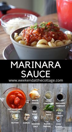 Marinara Sauce served over noodles for an easy lunch or dinner. Ingredients for the tomato sauce: San Marzano Tomatoes, butter, onion, dried oregano, balsamic vinegar, garlic, salt, pepper and chili flakes. Balsamic Vinegar Pasta Sauce, Italian Pasta Sauce Recipes, Best Tomato Sauce, Pasta With Tomato Sauce, Pasta Menu, Marzano Tomatoes, Italian Tomato Sauce, Pasta Sauce Homemade, Cooking Tomatoes