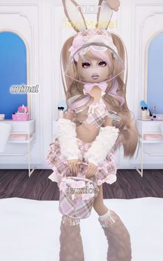 Lotia Dress To Impress, Animal Outfit, Bunny Dress To Impress, Animals Dti Outfit, Sanrio Characters Dress To Impress, Dti Theme Coquette, Cinnamoroll Dress To Impress, Lotia Dresses, Miku Dress To Impress