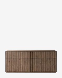 the sideboard is made out of wood and has two drawers, one on each side