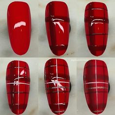 Red Square Nails, Giant Bow, Christmas Manicure, Fall Acrylic Nails, Christmas Nail Art Designs, Red Square, Cute Nail Art