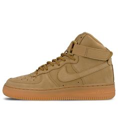 Kids Nike Air Force 1 High WB GS Wheat Sneakers/Shoes Nike Air Force 1 High, Air Force 1 High, Kids Nike, Nike Air Force 1, Sneakers Shoes, Stylish Sneakers, Skate Shoes, Nike Air Force Sneaker, Air Force 1