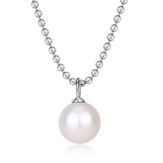 The newest, hottest pearls in the industry: Edison Pearls White 10-14mm Edison Pearl Necklace This popular necklace design features AAA quality, round Edison freshwater pearls measuring 10-14mm. The special of Edison is its stunning luster and large size aiming to take on legendary large white south sea pearls. Material: Edison pearls with a strong diamond cut chain in sterling silver Necklace Length 40cm with an extension chain of 5 cm Product Information Pearl Type Freshwater Pearl Edison Orig White Gold Pearl Necklace With Round Beads Pendant, Akoya Pearl Necklace With Round Beads Pendant, Adjustable Round Pearl Necklace, Elegant Ball Chain Jewelry For Formal Occasions, Elegant Formal Jewelry With Ball Chain, Pearl White Pearl Necklace With Round Pendant, White Gold Pearl Necklaces With Round Beads, Elegant White Gold Ball Chain Necklace, Elegant Formal Necklace With Ball Chain