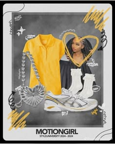 Yellow Uniform, Uniform Outfits Black Women School, Baddie Uniform Outfits For School, Back To School Outfits Black Women Uniform, Yellow And Black Outfit, Yellow Fits Black Women, Black Girls Back To School Outfits Uniform