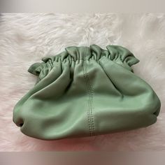 Clean Inside Gold Hardware Has Some Rubs On The Top Where The Ruffles Are Located. See Last Two Pics. Soft Leather Loeffler Randall Bag, Loeffler Randall, On The Top, Gold Hardware, Soft Leather, Ruffles, The Top, Green, Leather