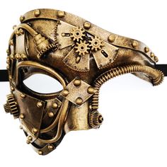 PRICES MAY VARY. Looks Very Expensive: All mechanical parts are precisely stitched and hand-bonded,a lot of detail on mask definitely worth it New Upgraded Version: The design of adjustable elastic band, make sure you no more uncomfortable and slipping mask Cool Looking Steampunk:unique, cyborg, nostalgic and mysterious.Made a perfect addition to your cosplay outfit Comfortable to Wear：The size design is suitable for most adults,let you immediately become the focus of attention in the crowd Cons Black Masquerade Mask, Steampunk Party, Mens Masquerade Mask, Fancy Ball, Steampunk Mask, Style Steampunk, Black Punks, Mask Masquerade, Steampunk Cosplay