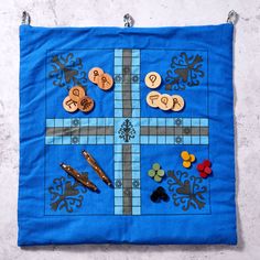 Parchisi, Chess & Checkers Wallhanging Game - Ten Thousand Villages Chinese Board Games, Chinese Checkers Board, Game Pieces, Chess, Gaming Wall Art, Game Room, Wall Hanging, Wall Art, Art