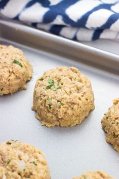 freshly baked cookies on a baking sheet ready to go into the oven