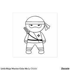 a black and white drawing of a person with a ninja mask on it's face