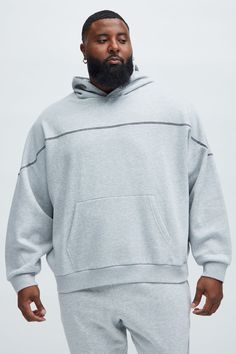 Available In Heather Grey. Hoodie Long Sleeve Kangaroo Pocket 60% Cotton 40% Polyester Pair With "Tyson Trust Me Skinny Flare Contrast Sweatpants" Imported | Mens Tyson Trust Me Hoodie in Heather Grey size 3XL by Fashion Nova Mens Fleece, Grey Hoodie, Grey Fashion, Trust Me, Long Sleeve Hoodie, Kangaroo Pocket, Heathers, Kangaroo, Heather Grey