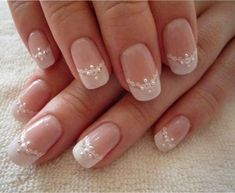 Faded French, Wedding Day Nails, Wedding Nail Art Design, Wedding Nails French, French Nail Designs, French Nail, Wedding Nails For Bride, Wedding Nails Design, Super Nails