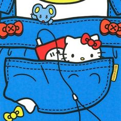 an image of hello kitty in the pocket