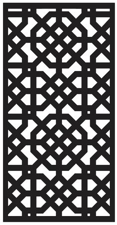 a black and white image of an intricate lattice pattern on a sheet of paper that has been cut in half