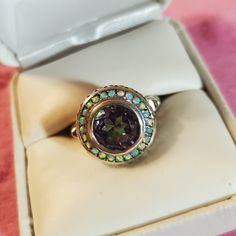 Reposhing This Item I Purchased From @Vjrorrer. Loved It, But Ready To Rotate For Something New. Questions? Leave A Comment Below! Mystic Topaz, Ring Color, Opal Ring, Opal Rings, Womens Jewelry Rings, Leave A Comment, Color Purple, Something New, Topaz