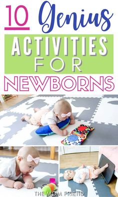 the top ten genius activities for newborns to do with their own toys and books