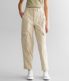 Gilded Intent Corduroy Cargo Pant - Cream XX-Small, Women's Shasta Solid jogger Inseam measures 28 Rise measures 11 1/2 Elasticized waistband. 100% Cotton. Hand wash cold. Do not bleach. Lay flat to dry. Cool iron if needed. Do not dry clean.. WOMEN'S BOTTOMS SIZE CONVERSION CHART Waist (size) 22 23 24 25 26 27 28 29 30 31 32 33 34 36 38 Juniors - 00 0 1 3 5 7 9 11 13 15 - - - - US - - 00 0 2 4 6 8 10 12 14 16 18 20 22 S/M/L Sizing - XXS XS S S M M L L XL XXL XXL - - EU - - - - 32 34 36 38 40 42 Pants Details, Cargo Joggers, Cargo Pants Women, Cargo Pant, Jogger Pants, Apparel Accessories, Womens Bottoms, Style Me, Pants For Women