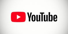 the youtube logo is displayed on a white background