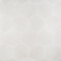 Artmore Tile Bower Hex White 12-in x 15-in Matte Porcelain Cement Look Hexagon Floor and Wall Tile (10.51-sq. ft/ Carton) in the Tile department at Lowes.com Townhouse Ideas, Hexagon Floor, Floor Outdoor, Affordable Tile, Backsplash Wall, Scandinavian Inspiration