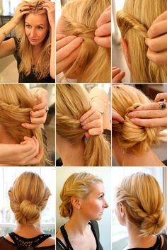 An Easy Romantic Chignon | 24 Statement Hairstyles For Your New Year's Eve Party Trendy We Fryzurach, Natural Beauty Care, Hair And Makeup Tips, Easy Hairstyle, Spring Hairstyles, Latest Hairstyles, Stylish Hair, Twist Hairstyles