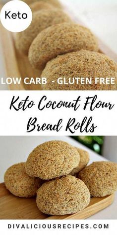 low carb gluten free keto coconut flour bread rolls