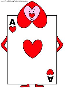 a card with two hearts on it and the letter v in the bottom right corner