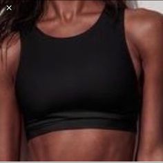 High Neck Crop Swim Tank Nwt Victoria's Secret Fitted Workout Tops, Fitted Black Victoria's Secret Top, Victoria's Secret Black Sporty Tops, Sporty Black Victoria's Secret Top, Victoria's Secret Black Sleeveless Top, Swim Tank, Victoria Secret Swim, Womens Swim, Victoria’s Secret