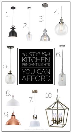 the 10 stylish kitchen pendant lights you can't afford to have in your home