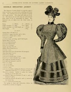 Only $3.99 ~ PDF Book ~ Instant Digital Download.  Download it direct to your iPad, tablet or computer for reading.How To Cut VICTORIAN DRESSESVictorian Dress Patterns and Designs to print out and use. Victorian era circa 1897 Period Garment Patterns. An illustrated text book on How To Cut and Make Ladies’ GarmentsBy CHAS. J. STONE98 PagesA valuable reference resource for anyone interested in recreating authentic Victorian period clothing for theatre, costume parties or someone who wants to stud 1890s Clothing, Edwardian Sewing, Retro Dress Pattern, Victorian Dress Pattern, Victorian Sewing, Making Dresses, Steampunk Ideas, Victorian Dresses, 1890s Fashion