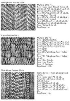 the instructions for knitting and crocheting with text that says, knitted edges