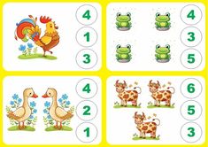 an image of counting numbers with animals