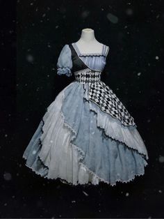 [Deadline for reservations: June 20] Alice in Wonderland Asymmetrical – Belchic Alice In Wonderland Dress, Wonderland Dress, Alice In Wonderland Costume, Wonderland Costumes, Check Dress, July 10, Asymmetrical Design, Lolita Dress, Dress Code