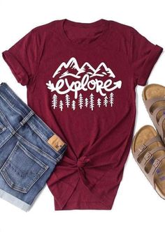 Mountain Shirts, Summer Camping Outfits, Climbing Outfit Woman, Camping Outfits For Women, Climbing Outfits, Estes Park Colorado, Breckenridge Colorado, Aspen Colorado, Camping Decor