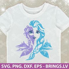 a t - shirt with an image of a woman's face on it and the words svg png dxf eps brings lv