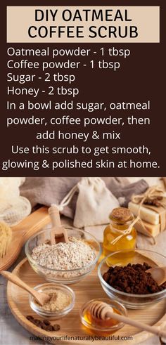 5 Homemade Sugar Scrub Recipes - Easiest 5 Minute Recipes - Diy Oatmeal, Sugar Scrub Recipe