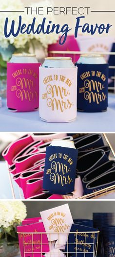 wedding favors in different colors and designs