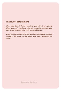 a pink background with the words, the law of debatment when you don't