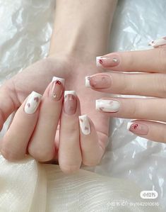 Prewed Photoshoot, Nail Korea, Nails Tay, Different Types Of Nails, Beauty Hacks Nails, Bead Crafts Diy, Cute Simple Nails, Nail Jewels, Cute Gel Nails