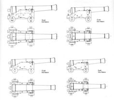 some drawings of different types of wheels and axles