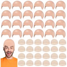 PRICES MAY VARY. Abundant Quantity: you will receive 24 pieces of large bald caps and 24 pieces of black hair nets; These bald caps are for kids and adults cosplay, Halloween costumes, stage plays, theater, movies, sufficient quantity enough to meet your needs Comfortable to Wear: the Halloween bald cap is made of stretchy latex, elastic and stretchable, smooth and light weight to wear; The hair nets adopt nylon, reliable, lightweight and breathable, which can wrap your hair well and fit various Bald Head Black Women, Bald Caps, Bald Cap, Bald Patches, Hair Nets, Regrow Hair, Bald Heads, Wig Caps, Skin Complexion